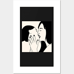 GIRL KISS GIRL Posters and Art